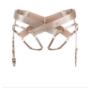 Bordelle Caramel Bondage Harness Brief